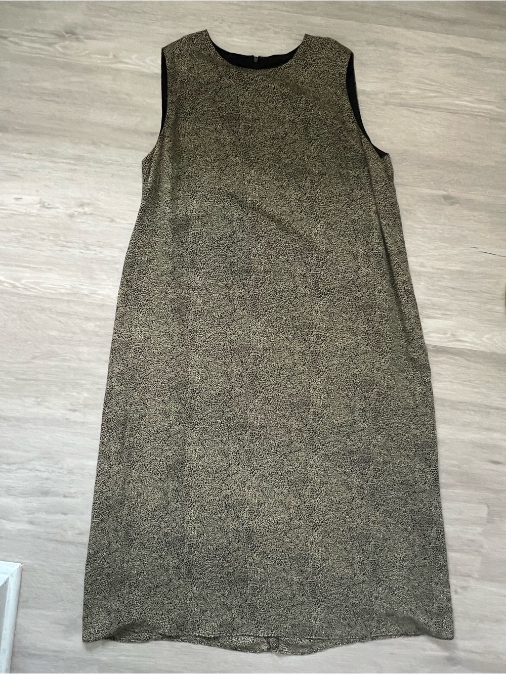 VINTAGE Positive Attitude Animal Print Sleeveless Lined Maxi Dress 20 Women’s